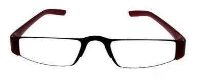 Leesbril Porsche Design P8801-Titanium/Rood-+3.00