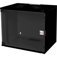 ROLINE 19-inch wandbehuizing Basic 7 U, 540x400 BxD Bouwpakket zwart - thumbnail