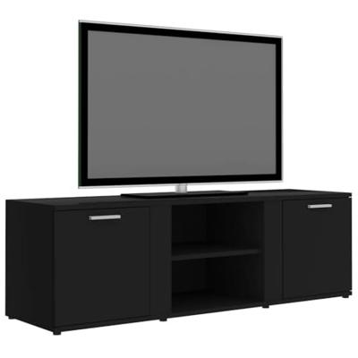 Tv-meubel 120x34x37 cm bewerkt hout zwart