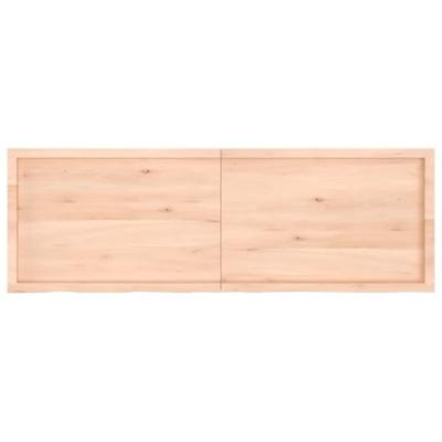 Wastafelblad 180x60x(2-6) cm onbehandeld massief hout