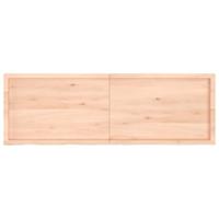 Wastafelblad 180x60x(2-6) cm onbehandeld massief hout - thumbnail