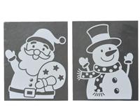 Raamsticker Kerst Wit Assorti 1st - thumbnail