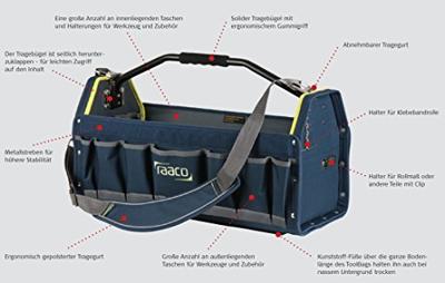 Raaco 24 ToolBag Pro Blauw - 760355 - 760355 - thumbnail