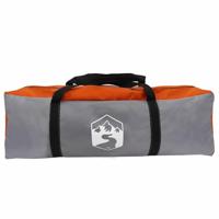 Tent met dak Grijs en oranje Large Polyester en glasvezel - thumbnail