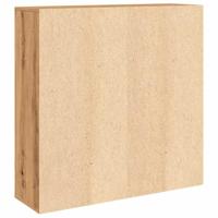 Boekenkast 98x29x97,5 cm bewerkt hout artisanaal eikenkleur - thumbnail
