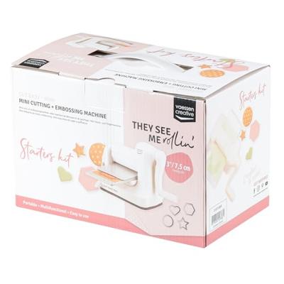 Vaessen Creative • cut easy mini snij- en embossingmachine ivoor
