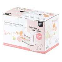 Vaessen Creative • cut easy mini snij- en embossingmachine ivoor - thumbnail