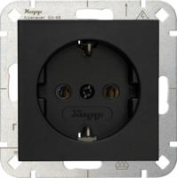 Kopp HK07 PURE mat zwart inbouw stopcontact RA - 4624600 - thumbnail
