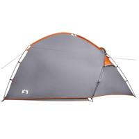 Tent met dak Grijs en Oranje Large Polyester en glasvezel - thumbnail
