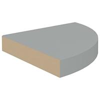 VidaXL Hoekschappen zwevend 2 st 25x25x3,8 cm mdf grijs - thumbnail