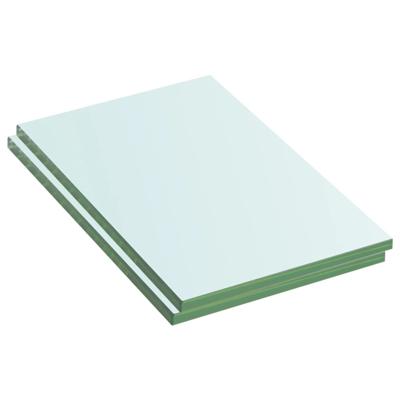 VidaXL Schappen 2 st 20x12 cm glas transparant VidaXL Schappen 2 st 20x12 cm glas transparant