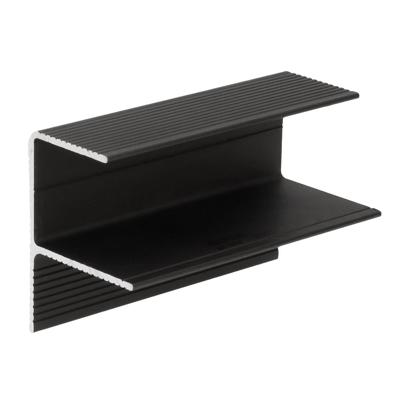 Twinson aluminium randafwerkingprofiel Zwart