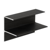 Twinson aluminium randafwerkingprofiel Zwart - thumbnail