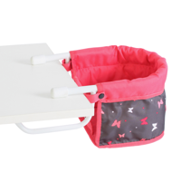 Poppen Tafelstoeltje - Vlinders Koraal - thumbnail