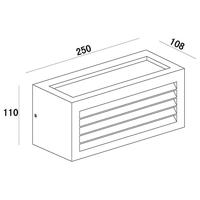 Deko Light Wall Line III 731060 Wandlamp E27 Antraciet - thumbnail