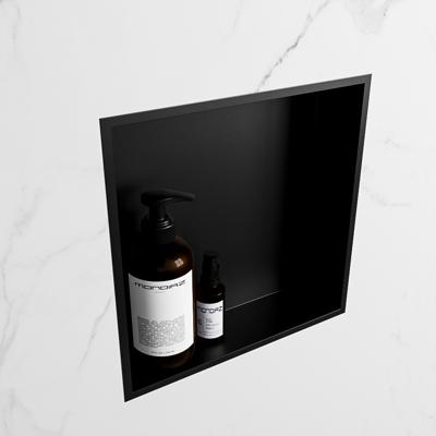 MONDIAZ EASY Nis 29,5x29,5cm in solid surface kleur Urban | Urban. 1 vak geschikt voor in- of opbouw