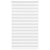 VidaXL Zebra rolgordijn 120x230 cm stofbreedte 115,9cm polyester wit - thumbnail