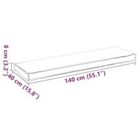 VidaXL Kussen bloemen multikleur 140 x 40 x 8 cm oxford stof - thumbnail