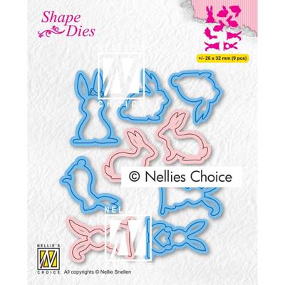 Nellie's Choice • shape dies konijnen 9st.