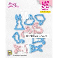 Nellie's Choice • shape dies konijnen 9st. - thumbnail