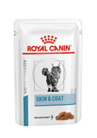 Royal Canin Veterinary Skin & Coat natvoer kat (in saus) 1 doos (12 x 85 g) - thumbnail