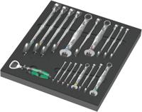Wera 9731 schuimrubberen inzetstuk met 6003 joker set 1, 19-delig gereedschapsset (zwart/grijs, combinatie ratelsleutelset, in schuimrubberen inzet voor werkplaatswagen) - thumbnail