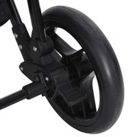 Kinderwagen 2-in-1 staal antracietkleurig en zwart - thumbnail