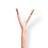 Nedis CAGW6000TR250 Speaker-kabel 2x 6,00 Mm2 25,0 M Folieverpakking Transparant - thumbnail