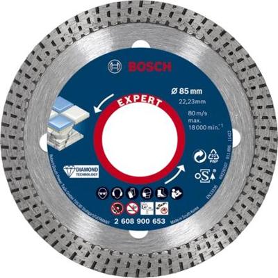 Bosch Accessoires EXPERT HardCeramic diamantdoorslijpschijf 85 x 22 |23 x 1 |6 x 7 mm - 2608900653 Bosch Accessoires EXPERT HardCeramic diamantdoorslijpschijf 85 x 22 |23 x 1 |6 x 7 mm - 2608900653