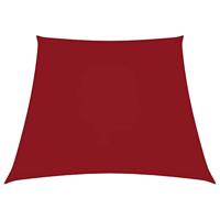 VidaXL Zonnezeil trapezium 2/4x3 m oxford stof rood - thumbnail