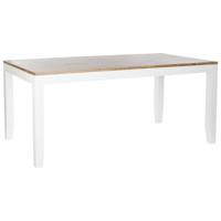 Eettafel DKD Home Decor Wit Bruin Acacia Mangohout 200 x 100 x 80 cm - thumbnail