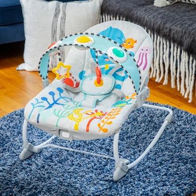 Schommelligstoel - BABY EINSTEIN - Ocean Explorers Kick to It Opus Musical Infant to Toddler Rocker - Kinderen van 0 tot 30 maanden