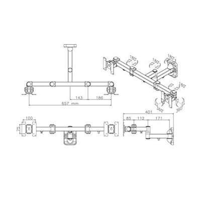 Neomounts FPMA-W960D wandsteun