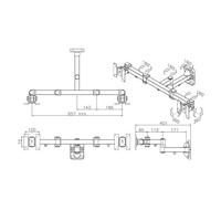 Neomounts FPMA-W960D Monitor-wandbeugel 1-voudig 25,4 cm (10) - 68,6 cm (27) Zwart Kantelbaar, Zwenkbaar - thumbnail