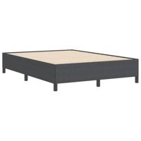 Bedframe Donkergrijs 140 x 190 cm Katoenen stof - thumbnail