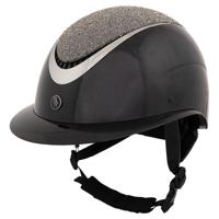 BR Rijhelm Theta plus Glamourous Glossy zwart maat:52-54 - thumbnail