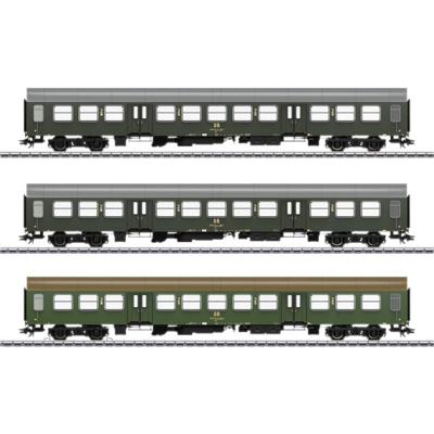 Märklin 42580 H0 3-delige set personenrijtuigen van de DR