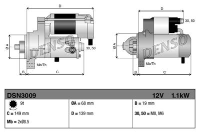 Startmotor / Starter DSN3009