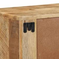 Tv-wandmeubel 100x32x25 cm massief hout ruw mangohout - thumbnail