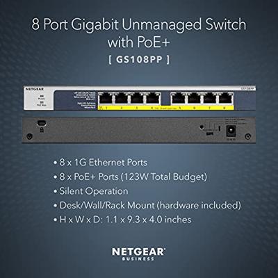 Netgear GS108PP switch - thumbnail