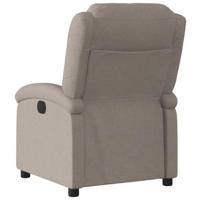 Fauteuil verstelbaar stof taupe - thumbnail