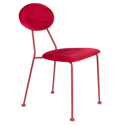 Bold Monkey Eetkamerstoel Kiss The Froggy Rood 84 x 45 x 51