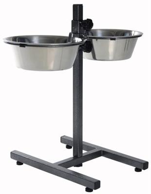 Voerbak voor honden Trixie 24922 Dubbel 2,8 L Ø 24 cm Roestvrij staal