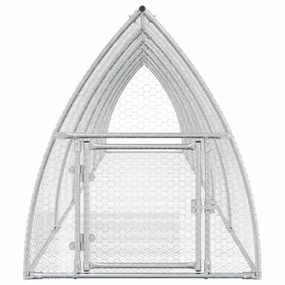 VidaXL Konijnenhok 600x105x120 cm gegalvaniseerd staal zilverkleurig