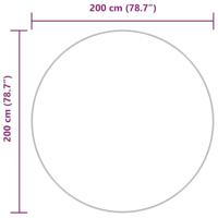 Hoogpolig vloerkleed NAVARRA 200x200 cm polyester beige - thumbnail