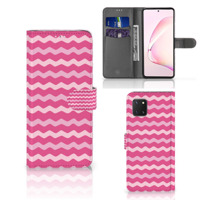 Samsung Note 10 Lite Telefoon Hoesje Waves Pink - thumbnail