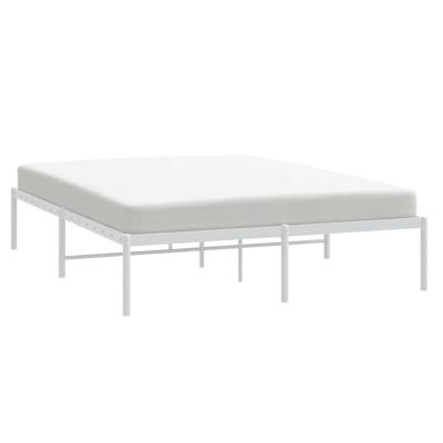 Bedframe metaal wit 140x190 cm Bedframe metaal wit 140x190 cm