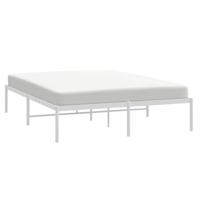 Bedframe metaal wit 140x190 cm - thumbnail