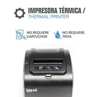 Thermische Printer iggual TP8002 203 dpi Zwart - thumbnail
