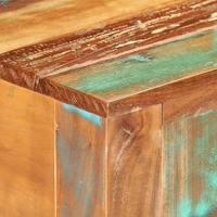 Wandtafel 110x30x75 cm massief gerecycled hout - thumbnail